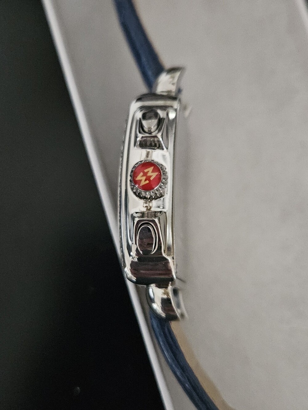 Michele Deco Diamond Chronograph Watch, White Mother-Of-Pearl Dial, Like New - Picture 8 of 11